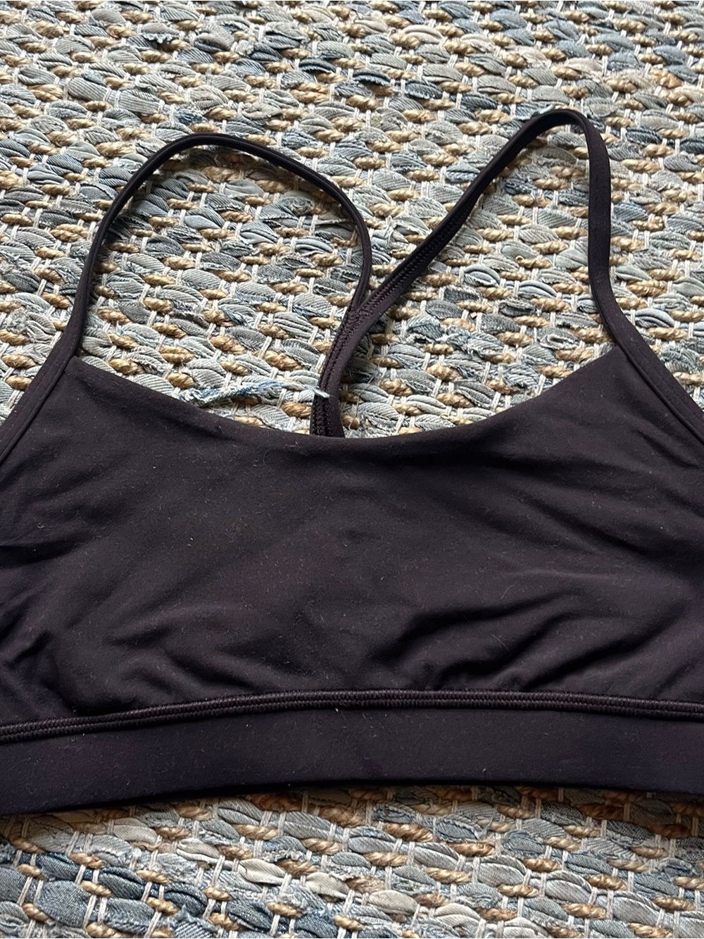 Lululemon Flow Y bralette in dark brown size 8